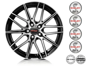 Shelby Radplaketten Logo Stilvolles Epoxy-Dome